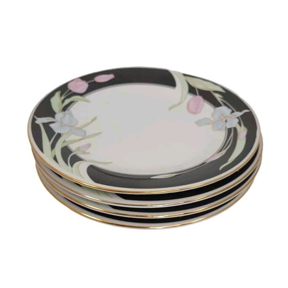 Set of 4 Fairfield Vanessa Fine China 7-3/8" Salad or Bread Plate